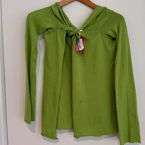 Twin-Set Lime Green Knot-Front Cardigan